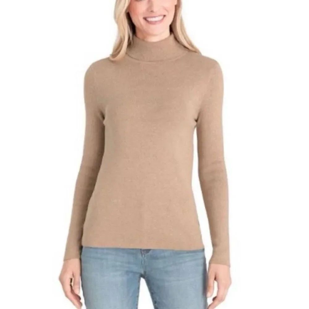 Chico’s Coolmax Turtleneck Sweater size Medium Pullover